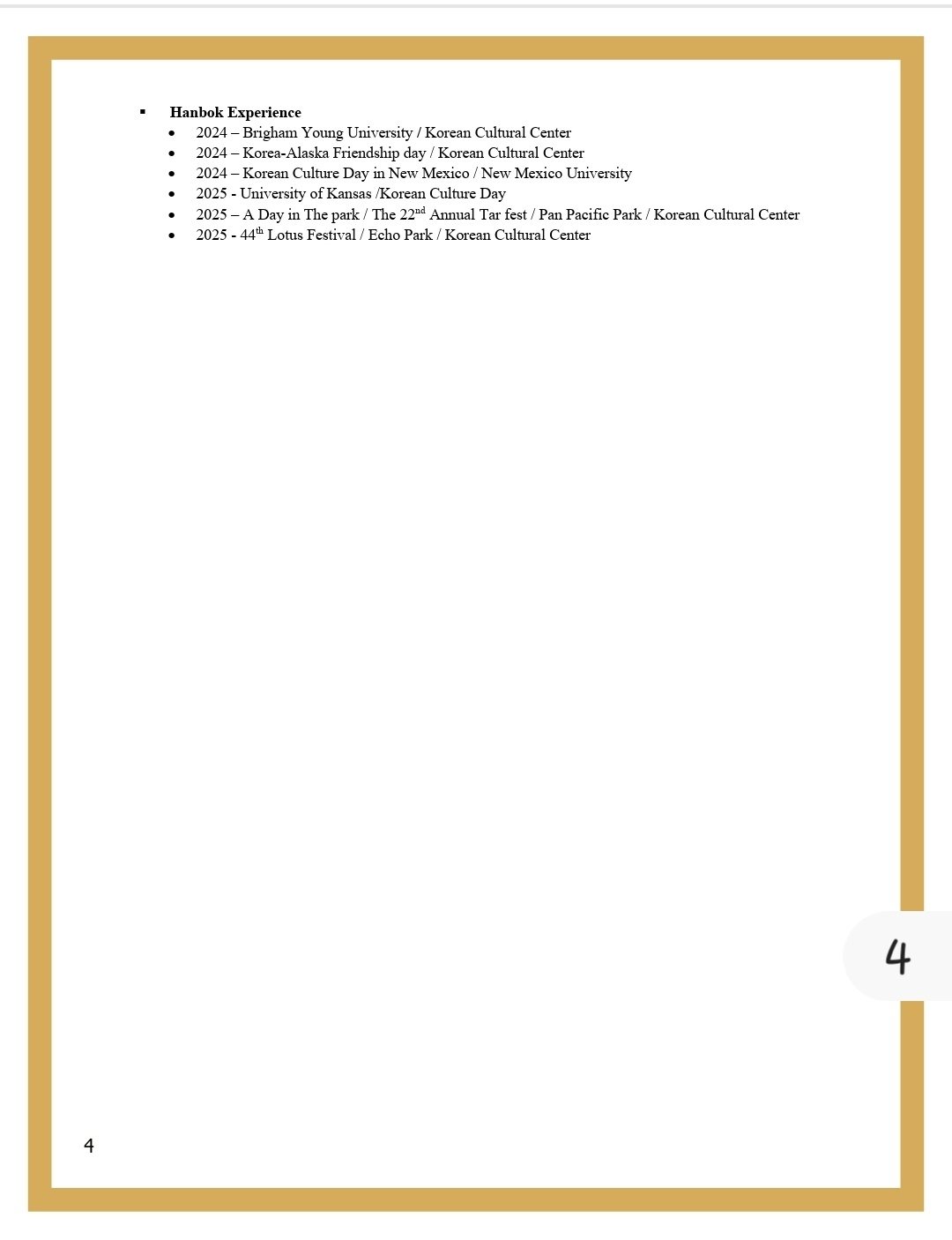 Hanbok experience highlights