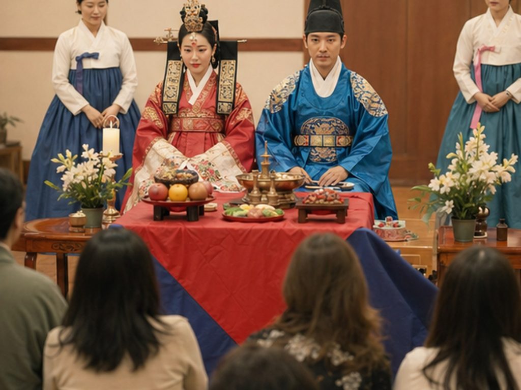 Traditional performance and hanbok
