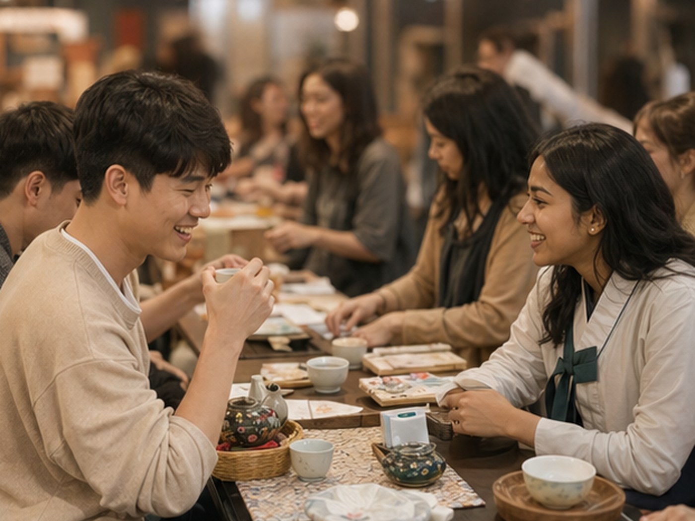 한국 차, 음식, 한복, 예식을 잇는 문화의 다리. visual archive image